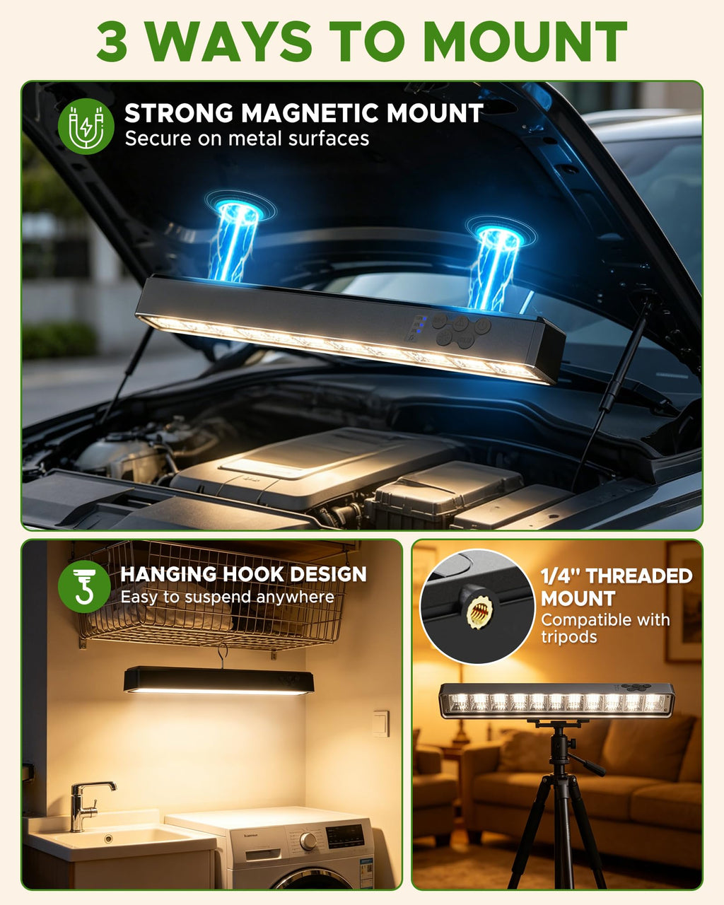 Rechargeable Magnetic LED Light Bar D5174