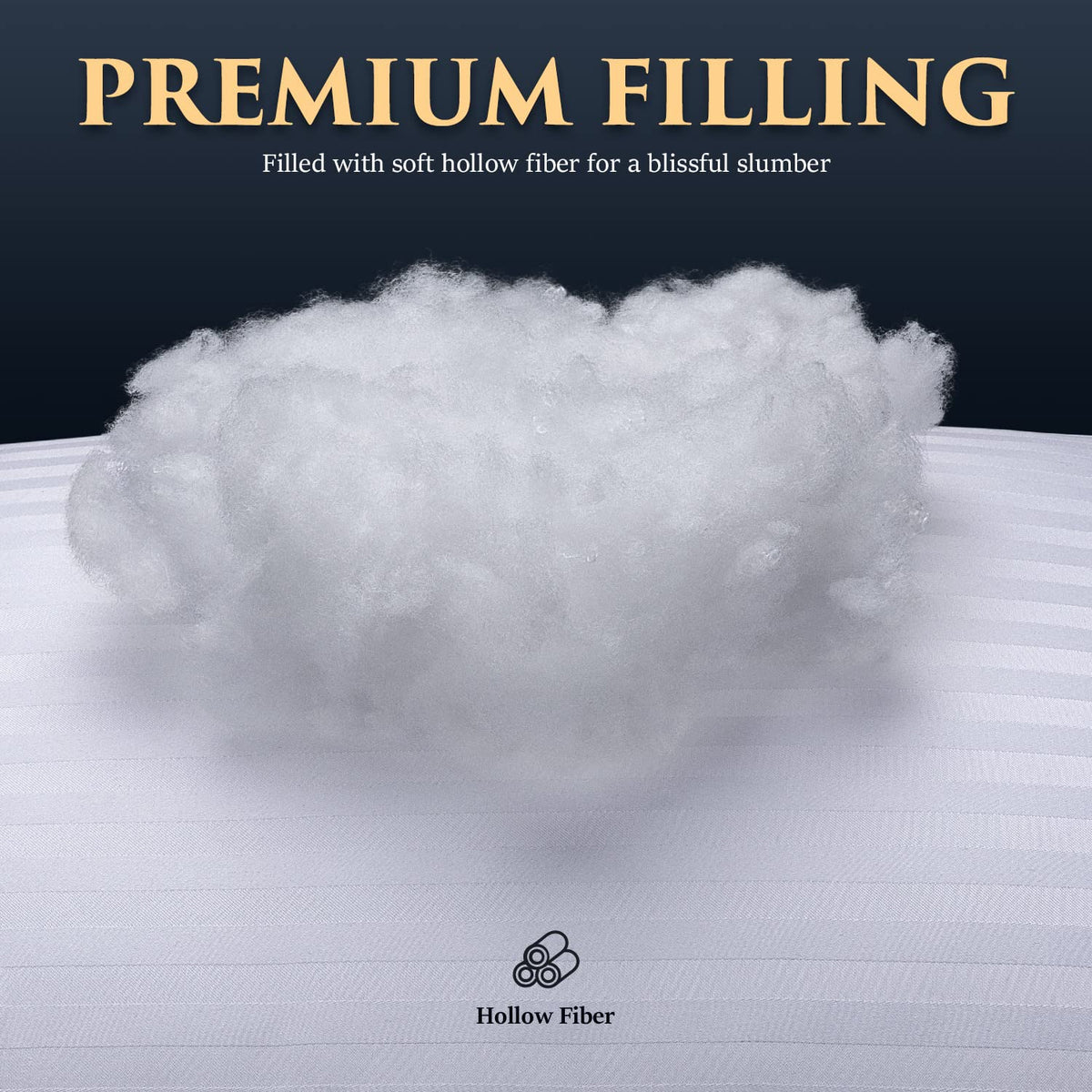 Queen Size Microfiber Bed Pillows Set of 2 O516