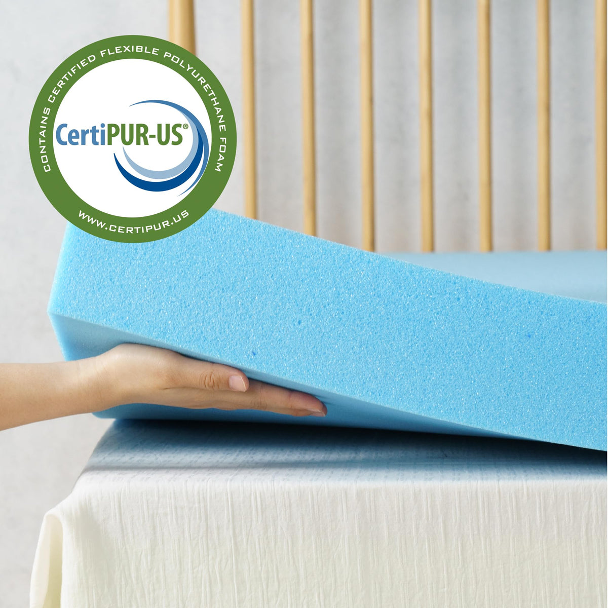 4 Inch Cooling Gel Memory Foam Mattress Topper, Twin P449895