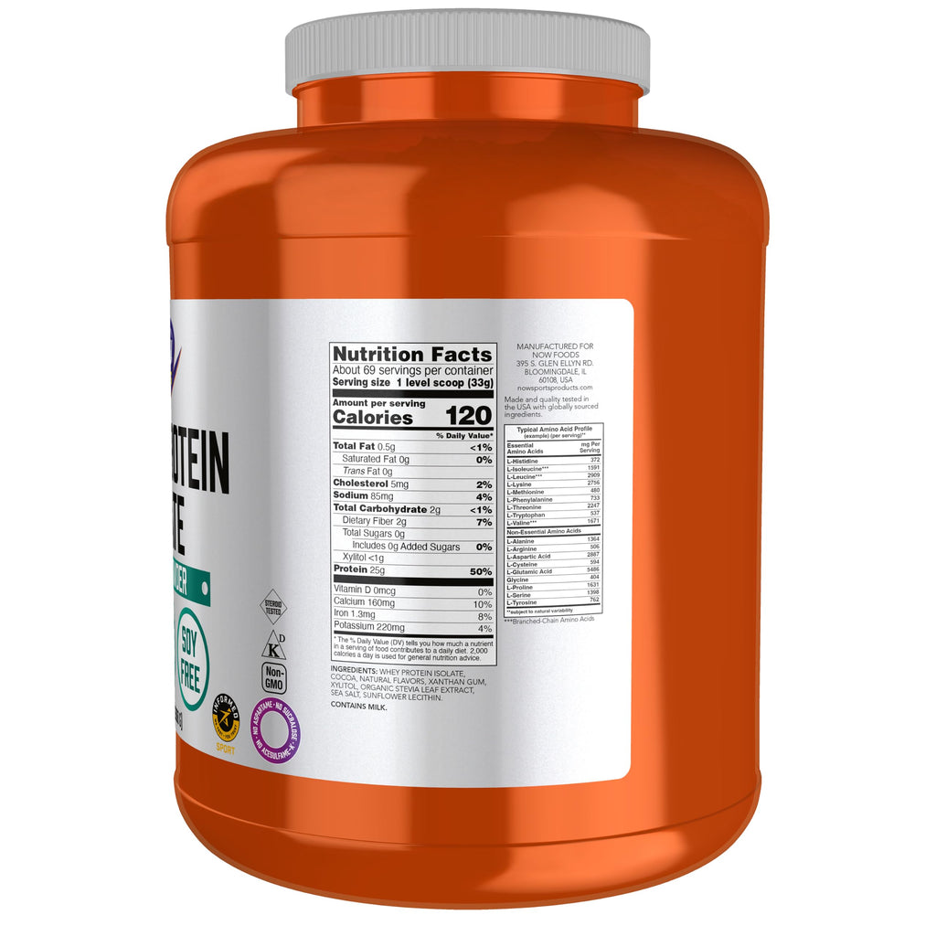 Whey Protein Isolate 25 g With BCAAs Chocolate 5 lbs X10432