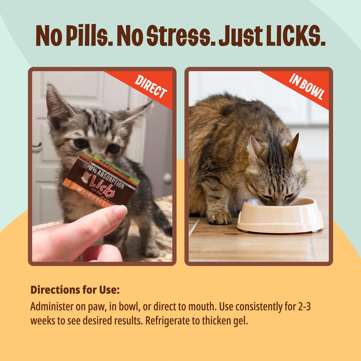 Cat Hairball Support Cod Liver Oil for Cats 30 Packets D6917