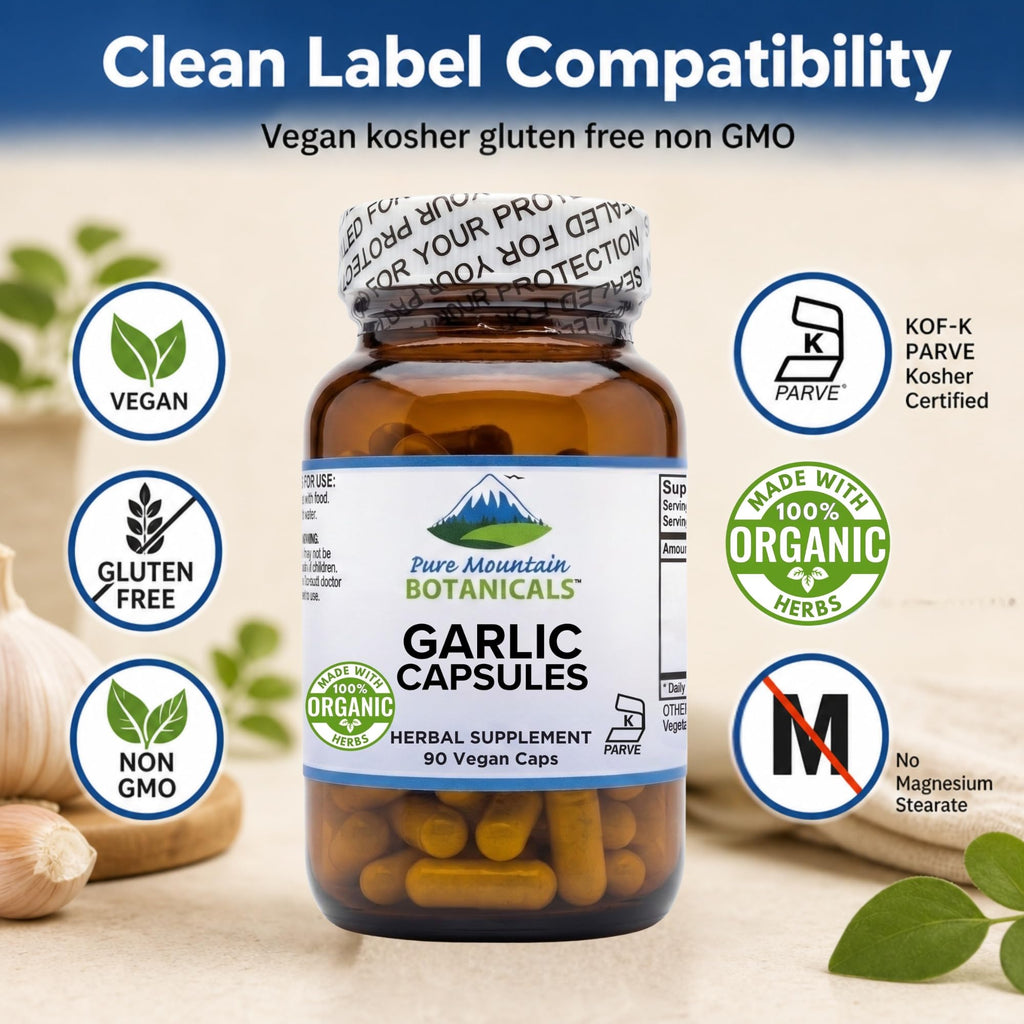 Garlic Capsules 500mg 90 Veggie Capsules X8237