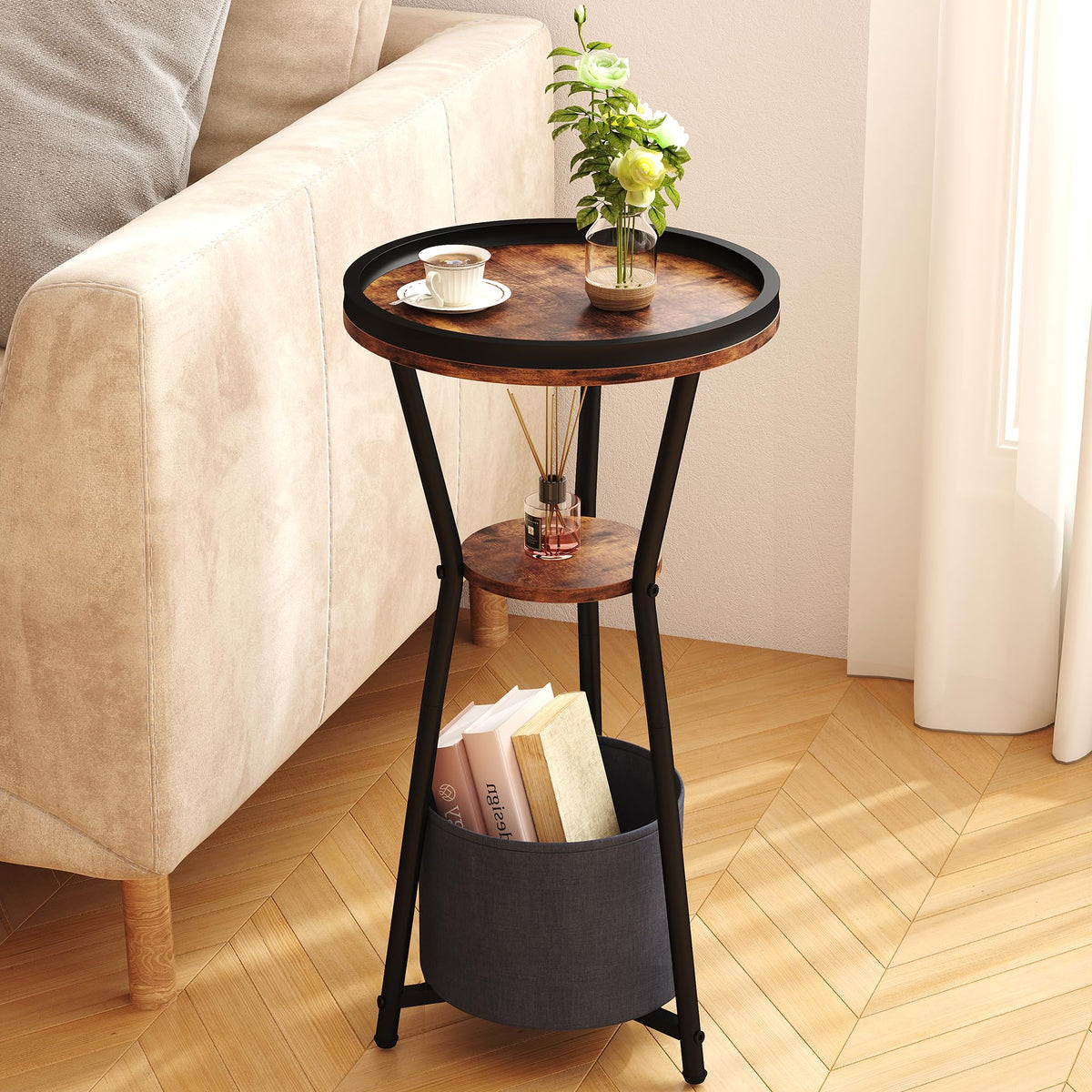 Round 3-Tier Side Table I720