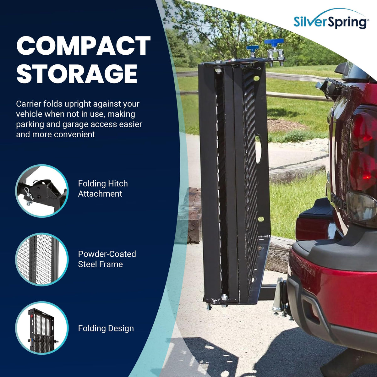 Folding Steel Wheelchair Scooter Carrier Y7138