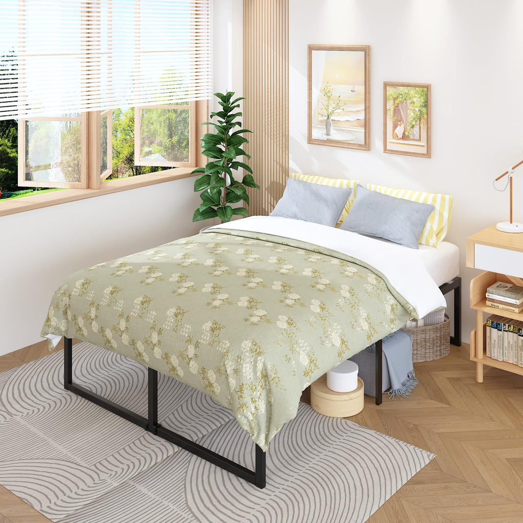 Queen Bed Frame 18 Inch with Steel Slat Support R5578