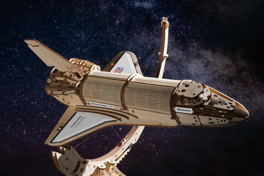 Wooden 3D Puzzle Space Shuttle Model Kit X64996