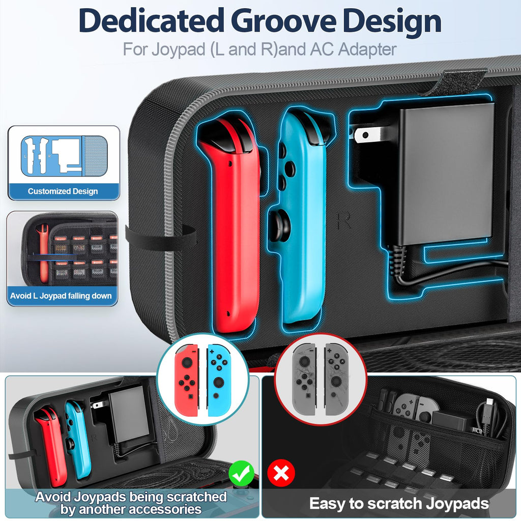 Red & Grey Portable Carrying Case N587