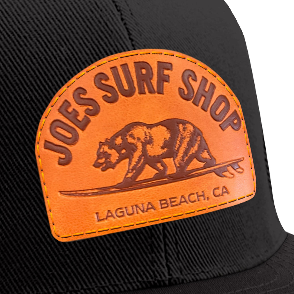 Surfing Bear Flat Bill Snapback Trucker Hat W98816