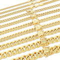 10K Yellow Gold Cuban Link Chain Necklace S671969