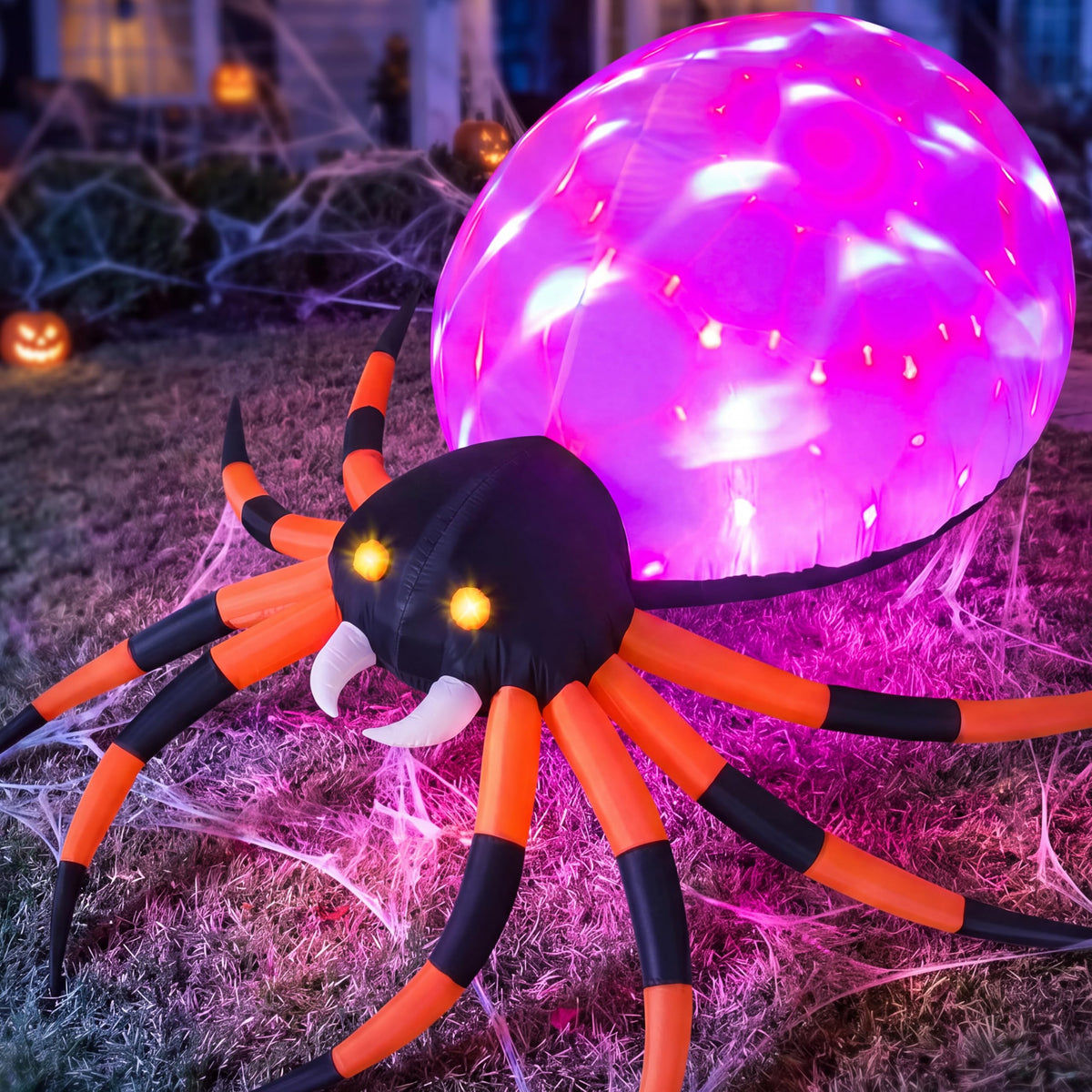 8 FT Inflatable Giant Spider Outdoor Decoration W883798